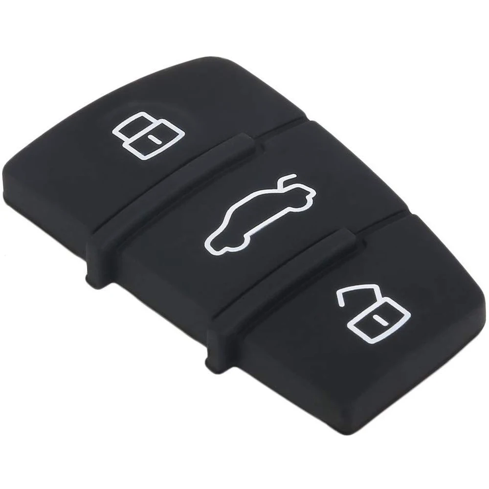 Replacement Remote Key FOB 3 Button Rubber Pad  Fits Audi A3 A4 A6 TT Q7 # H3 