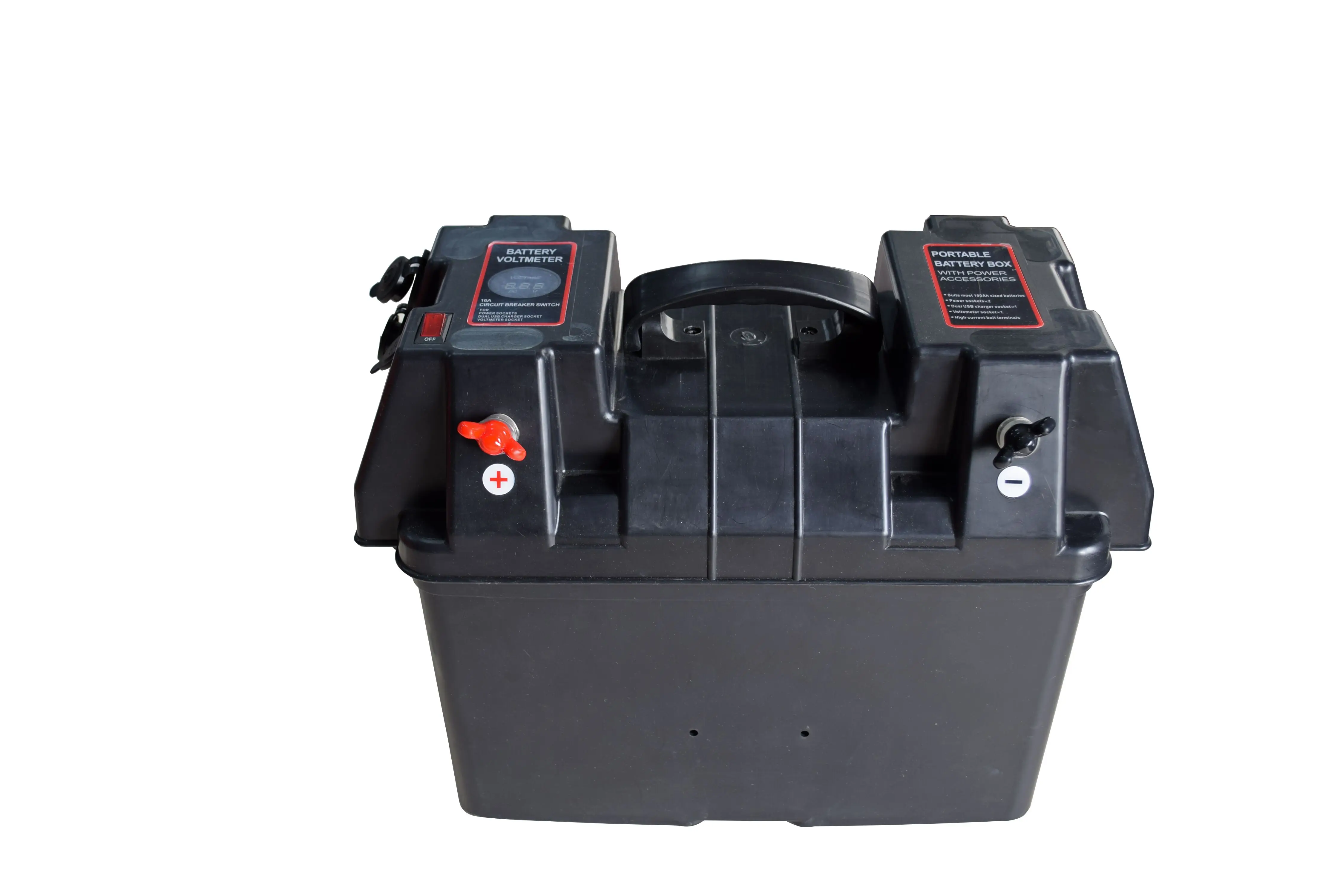 Portable Battery Power Box Trolling Motor Battery Box 31 With Dual Anderso Style Connectors