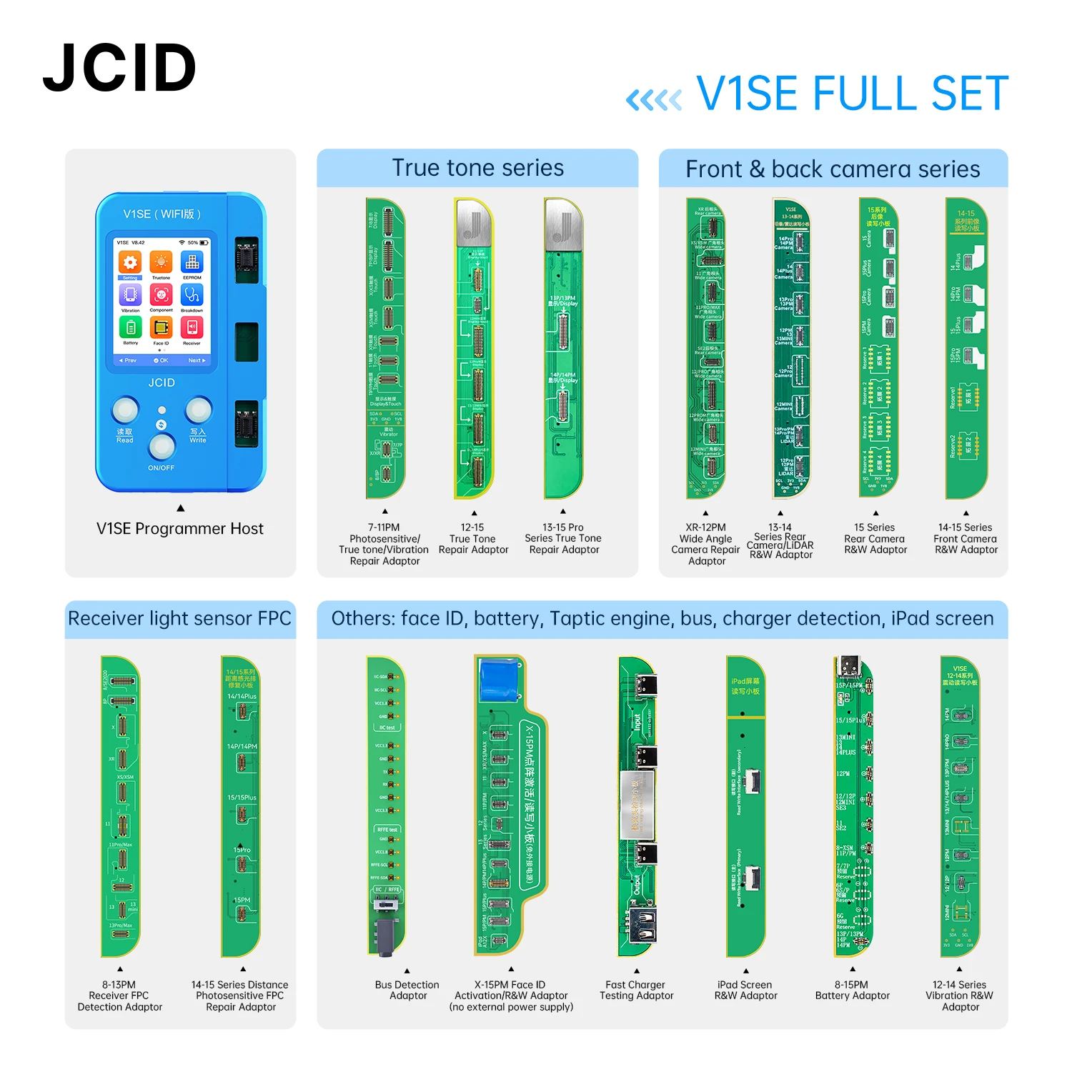 JCID V1SE Wifi 11-in-1 Programmer for iPhone 6-14PM - Repair True