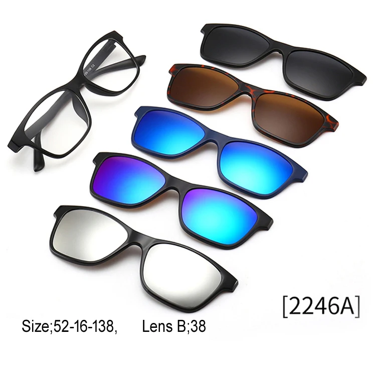 Popular Polarized Optical Frames Clip Frame Colorful Fashion Glasses Clip on Sunglasses 2025