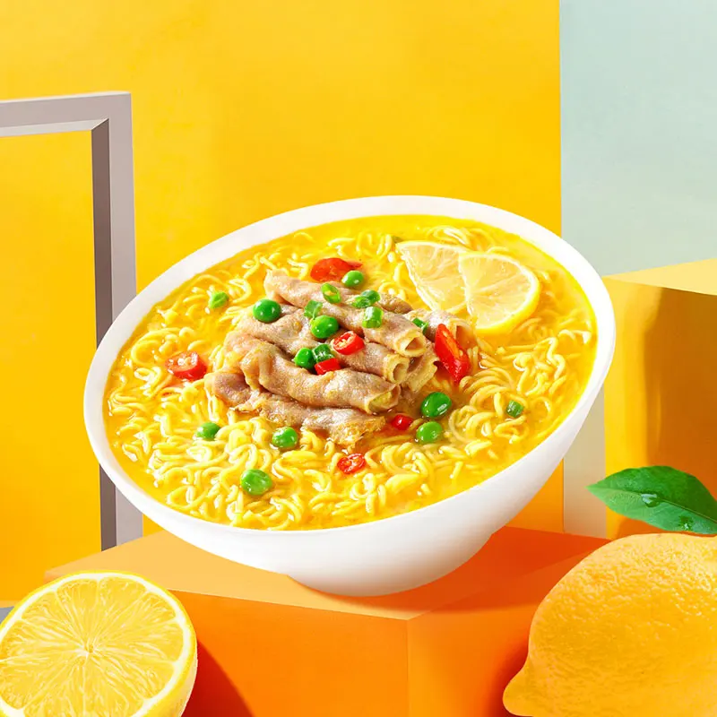 Удобная быстросохнущая ГОВЯЖЬЯ острая суповая чашка вкусная лапша быстрого приготовления в упаковке золотистая приправа для приятного вкуса