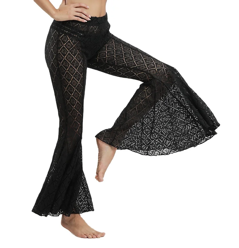 Factory Black Lace See Through Mesh 