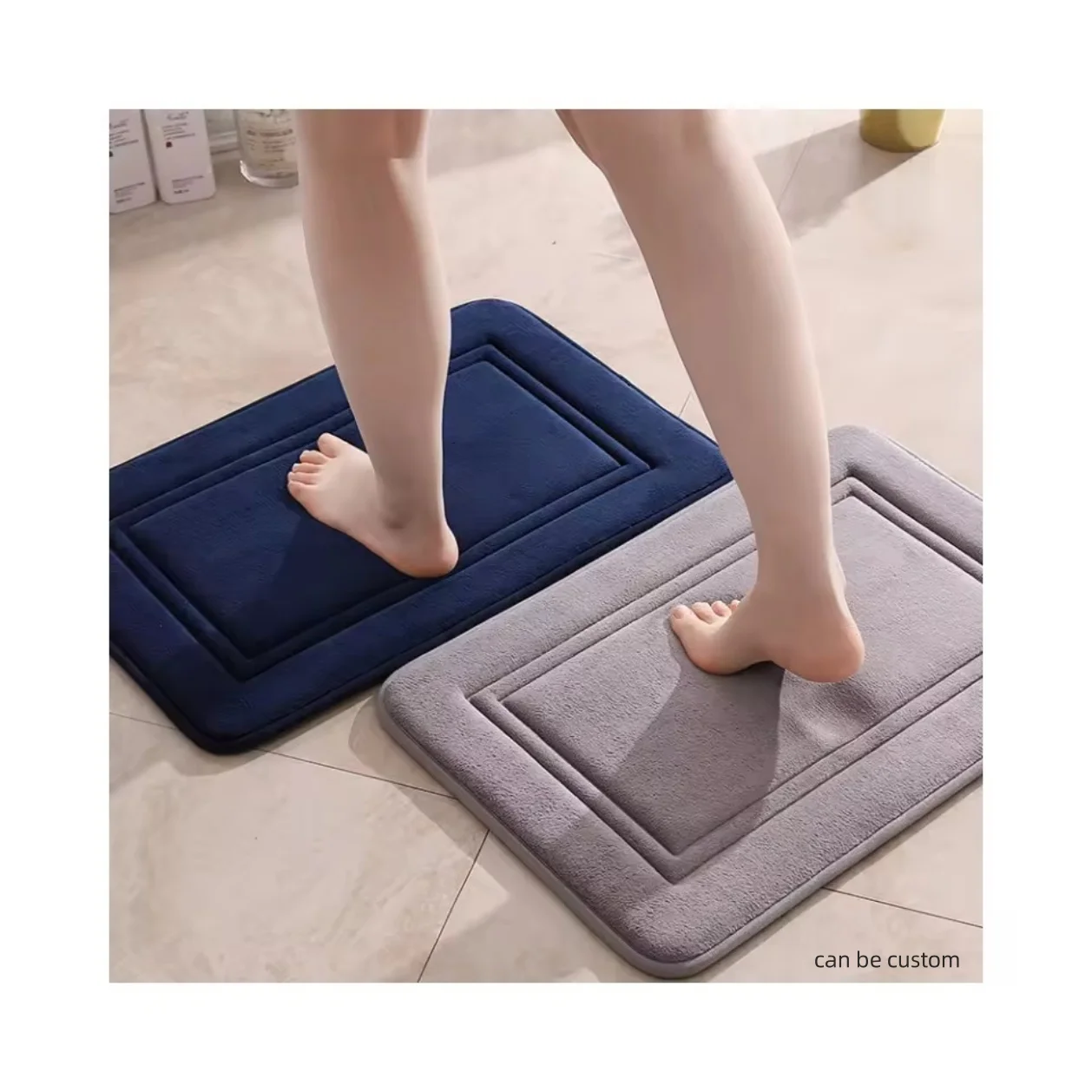 Bath Mat Non Slip Bath Mats for Bathroom Absorbent Carpet Mat Rug Machine Washable Tapis De Bain Bathmat