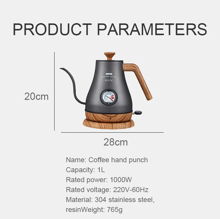 Timemore 800ml Stainless Steel Electric Variable Temperature Setting  Gooseneck Kettle For Pour Over Coffee - Buy Timemore 800ml Stainless Steel  Electric Variable Temperature Setting Gooseneck Kettle For Pour Over Coffee  Product on