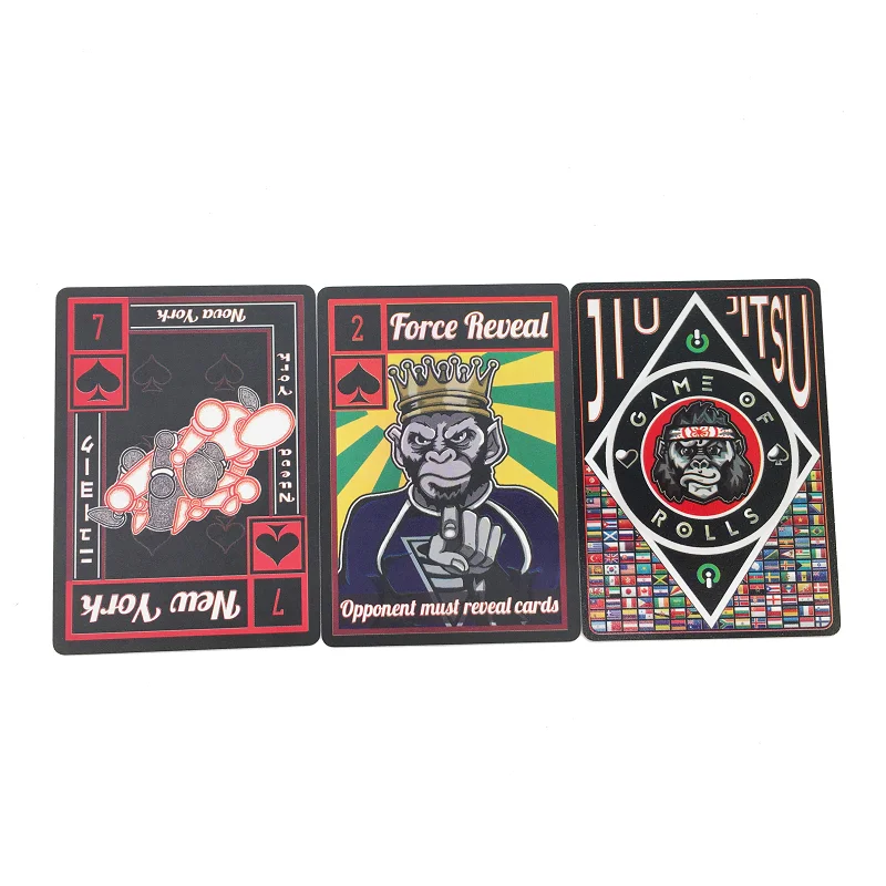 High Quality PVC Plastic Poker Werewolf Playing Cards 100% Waterproof with Customizable Logo and Tuck Box