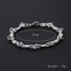 6mm pig nose knotted bracelet - 21cm