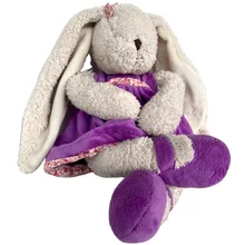 Custom Plush Toy Manufacturer Lovely Soft Long-Eared Rabbit In Skirt Cute Bedtime Toys For Children Plush Bunny Toys