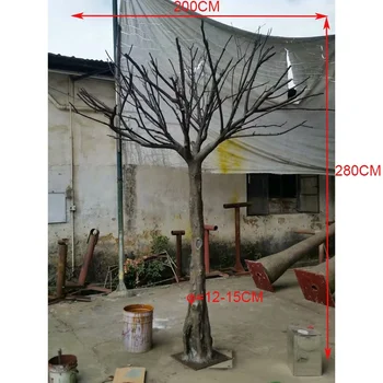 Cheap Price 280cm Height Artificial Tree Trunk No Leaves Plastic Tree Trunk Decor Artificial Trunk