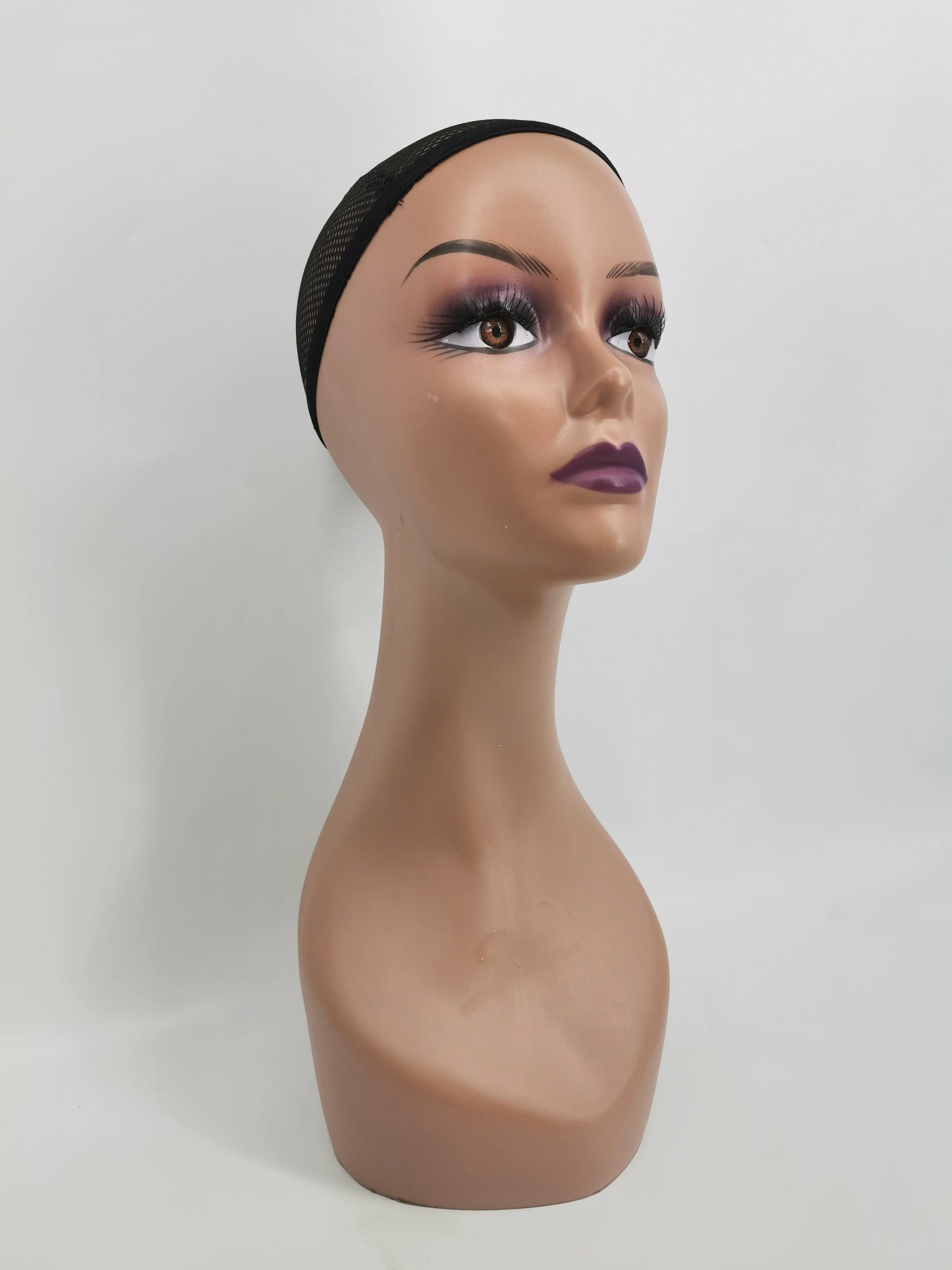 European Beauty Scarf Hat Display Props Mannequin Wig Head Realistic