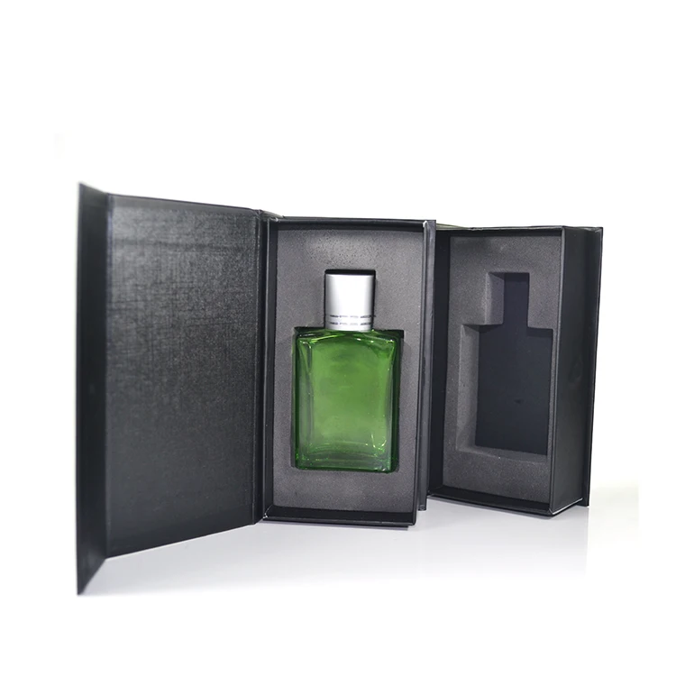 Recycled 10ml 15ml 20ml 30ml 50ml 100ml Colored  Essential Oil Glass Dropper Bottle  Customized Black Paper Box