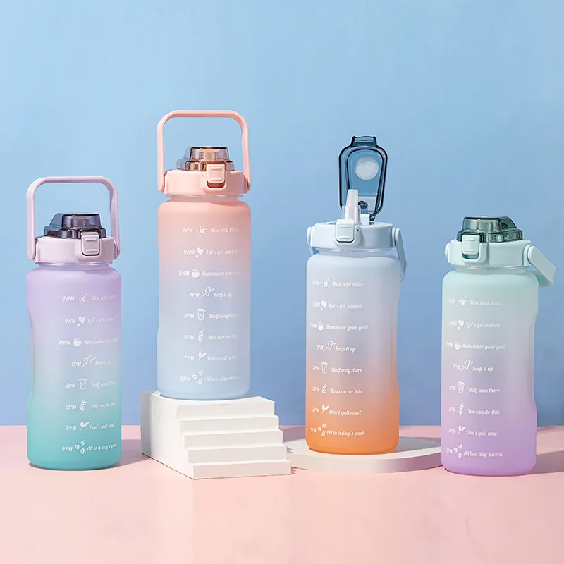 Factory Wholesale Sports Bottle with Bomb Cover Gradient Color