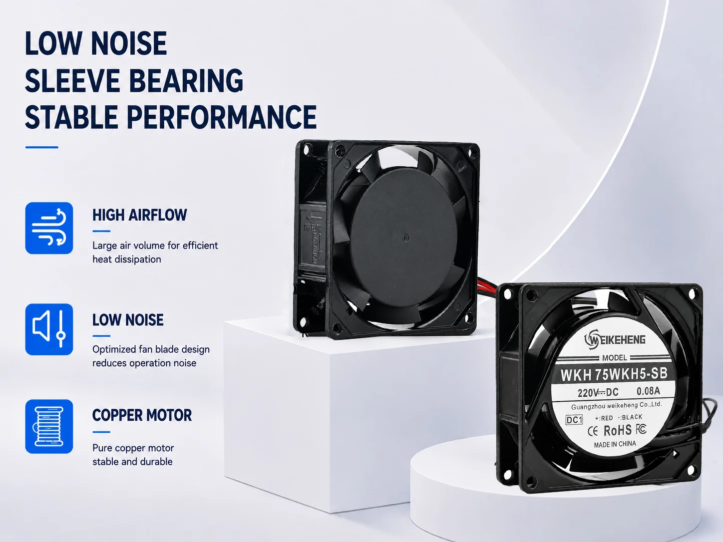 Axial Flow Fan, WKH, 75WKH4-SB, 110V, 0.16A - detail 10