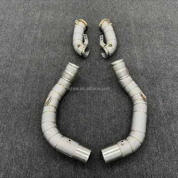 Exhaust Downpipe for BMW M5 X5M X6M F90 F95 with Heat Shield