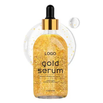 Private Label Anti Aging and Lifting 24K Gold Luxury Hyaluronic Acid Face Serum