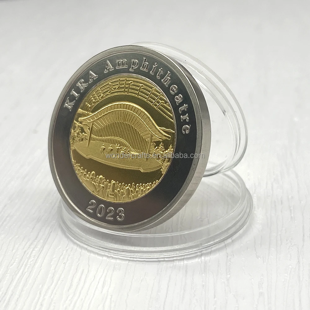 WD工厂定制基拉圆形剧场双色电镀硬币新不伦瑞克加拿大双色彩色纪念币| Alibaba.com
