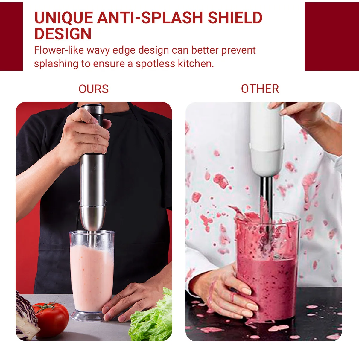 Wholesale Kitchen 5 in 1 Stainless steel Portable Protein Blenders