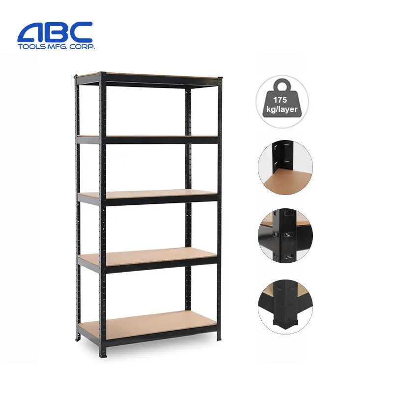 ABCTOOLS 5-Shelf Warehouse Storage Rivet Metal Rack Shelf with Cheap Price