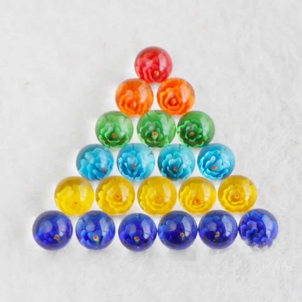 Индивидуальный креативный Рождественский стеклянный шар с цветными цветами, 25 мм