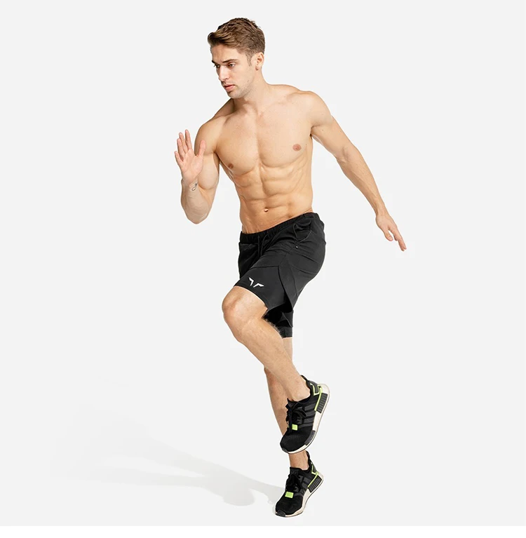 Running Short Men'S Double Layer Quick Dry Jogging Fie Bodybuilding Gym Plu Size Beach Men'S Clothinghort And891_voghion.com