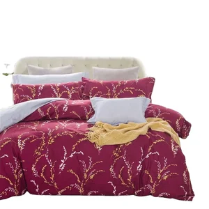 Cartoon Cute Bedding Set Print Four-Piece Soft Comfortable Polyester Bed Sheet Duvet Cover for Hotel Home