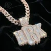Moissanite 3 pouces + Argent S925