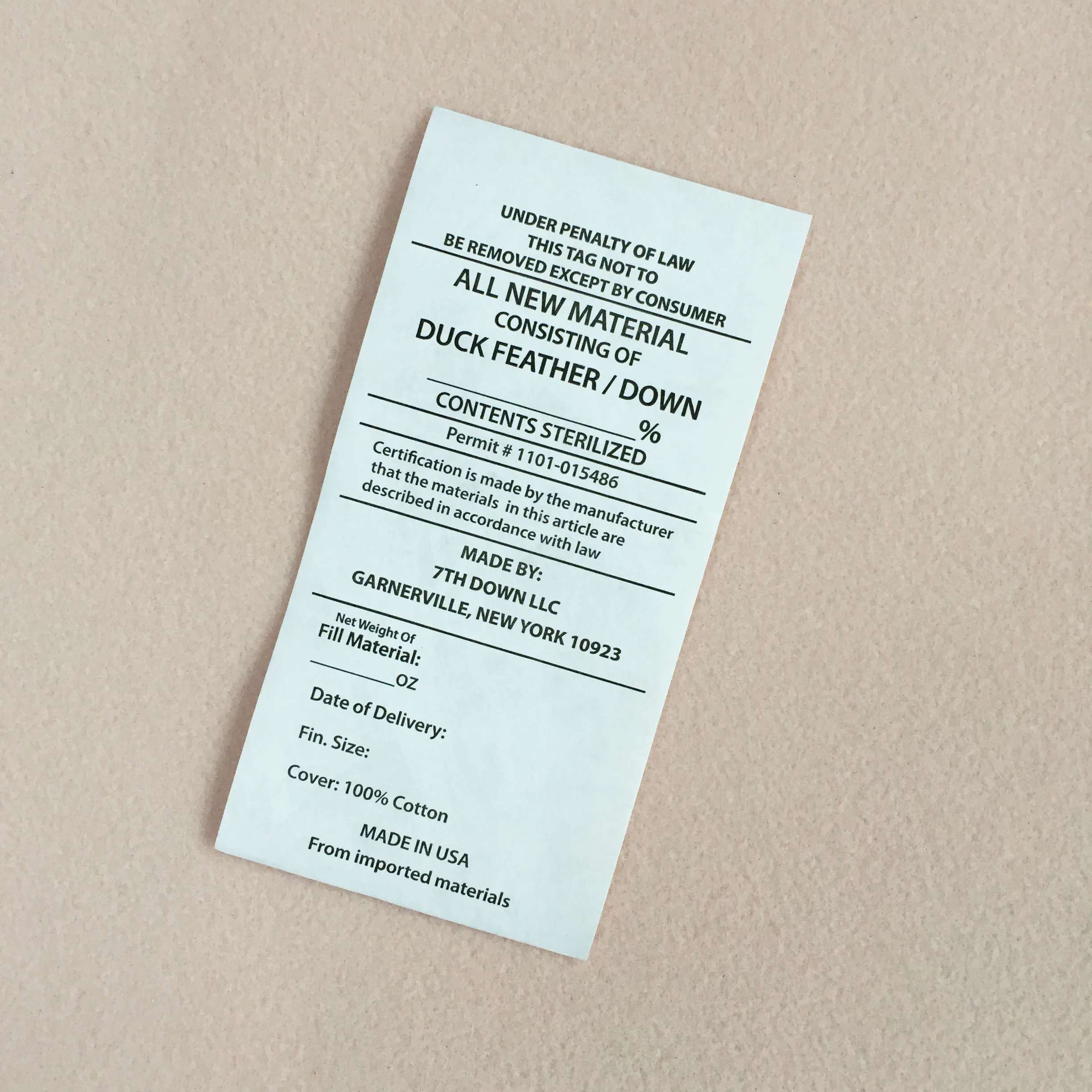 Customised Printing Design Garment Label Tag Washing Care Tyvek Clothing Label