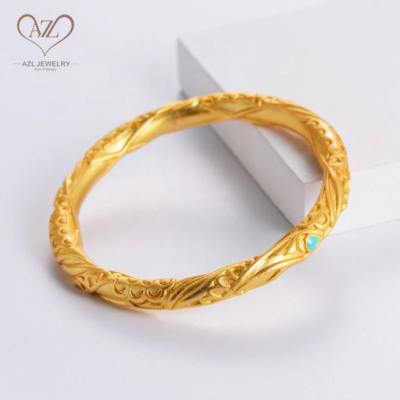 Gold Plated Stylish Copper Bangles Set for Women  Girls  SET OF 4