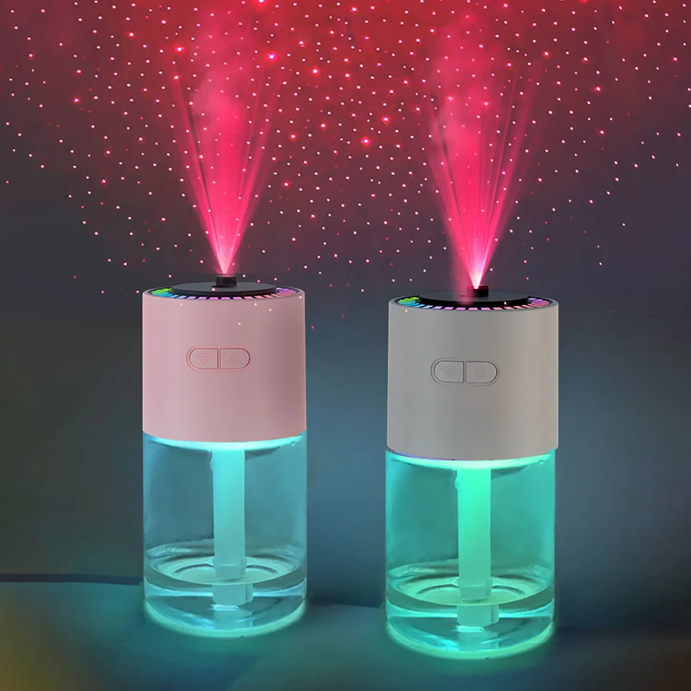 New Portable 280ML USB Car Humidifier Home Office Ultrasonic Mist Maker Humidifier with Starry Sky Lamp Air Humidifier