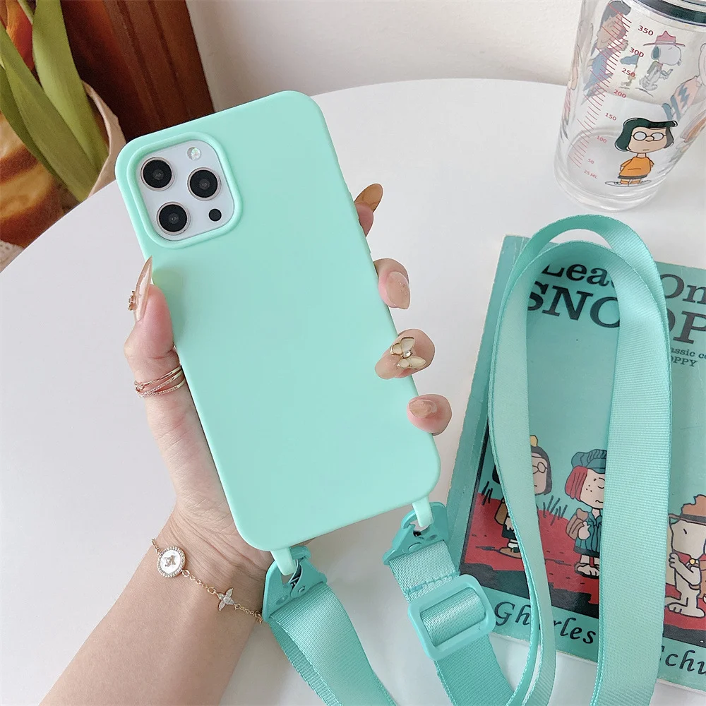 Fashionable Crossbody Phone Case With Adjustable Strap For Iphone_voghion.com