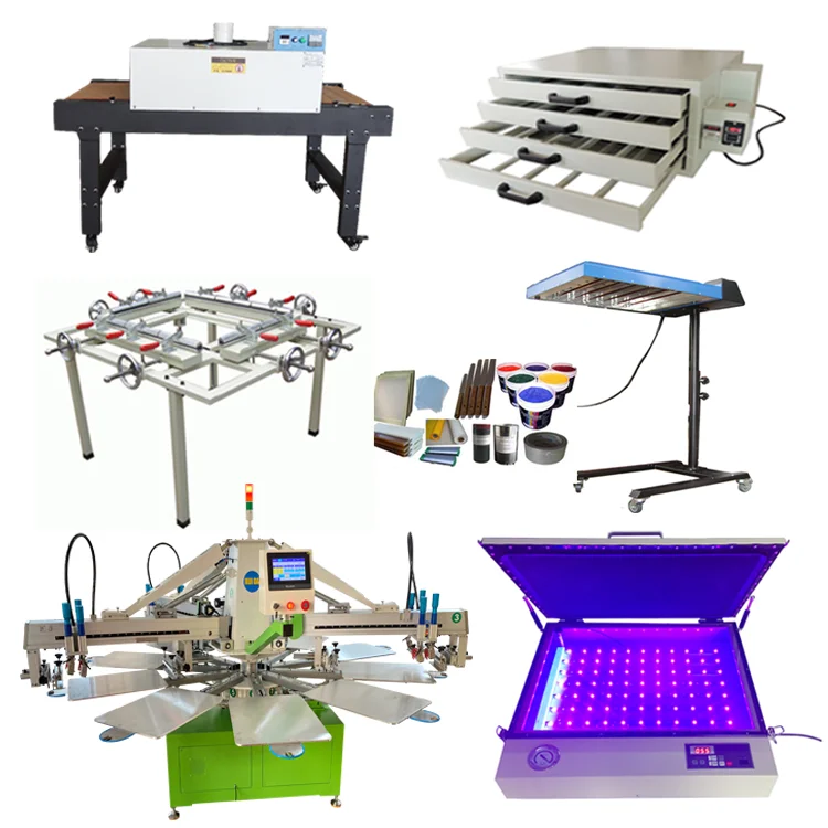 Multiple Color Automatic Full Kits Octopus 3 Color Automatic Carousel Silk Screen Printing Machine