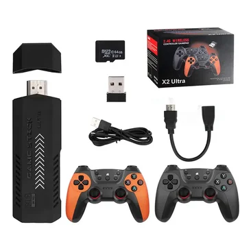 Factory Price Ultra TV Game Stick GD10 Plus Mini Player 2.4G Double Wireless Controller 4K HD Retro Video Console