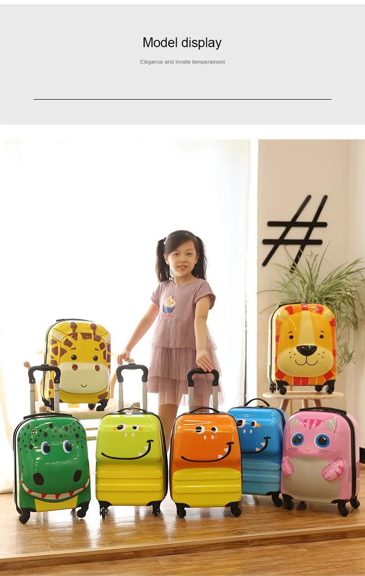 Custom Logo Kids Suitcase Trolley Case Wholesale Carry On Children