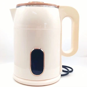 New 1.8L Electric Kettle Seamless Body Factory-Produced Plastic Cover 304 Stainless Steel Water Tea Home Commercial Hotel