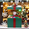 Caja de regalo verde con luz LED
