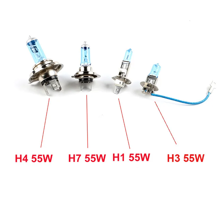 卸売 12V 超高輝度 ハロゲンバルブ H1 H3 H4 H7 35W/55W バイク用