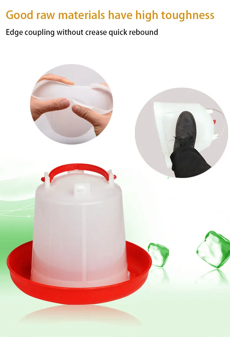 Poultry Automatic Animal Water Drinker PP Chicken Drinker Bucket For Chicken