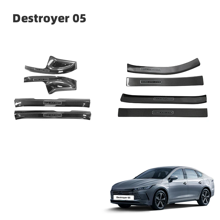 Destroyer 05 Accessories Car Threshold Plate Door Sills Stickers Step Sill Protection Car Door Edge Guard for BYD Chazor
