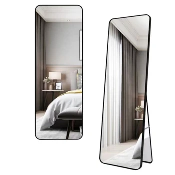 100180(12-13)Bedroom Full Length Floor Mirror Hanging or Leaning Against Wall
