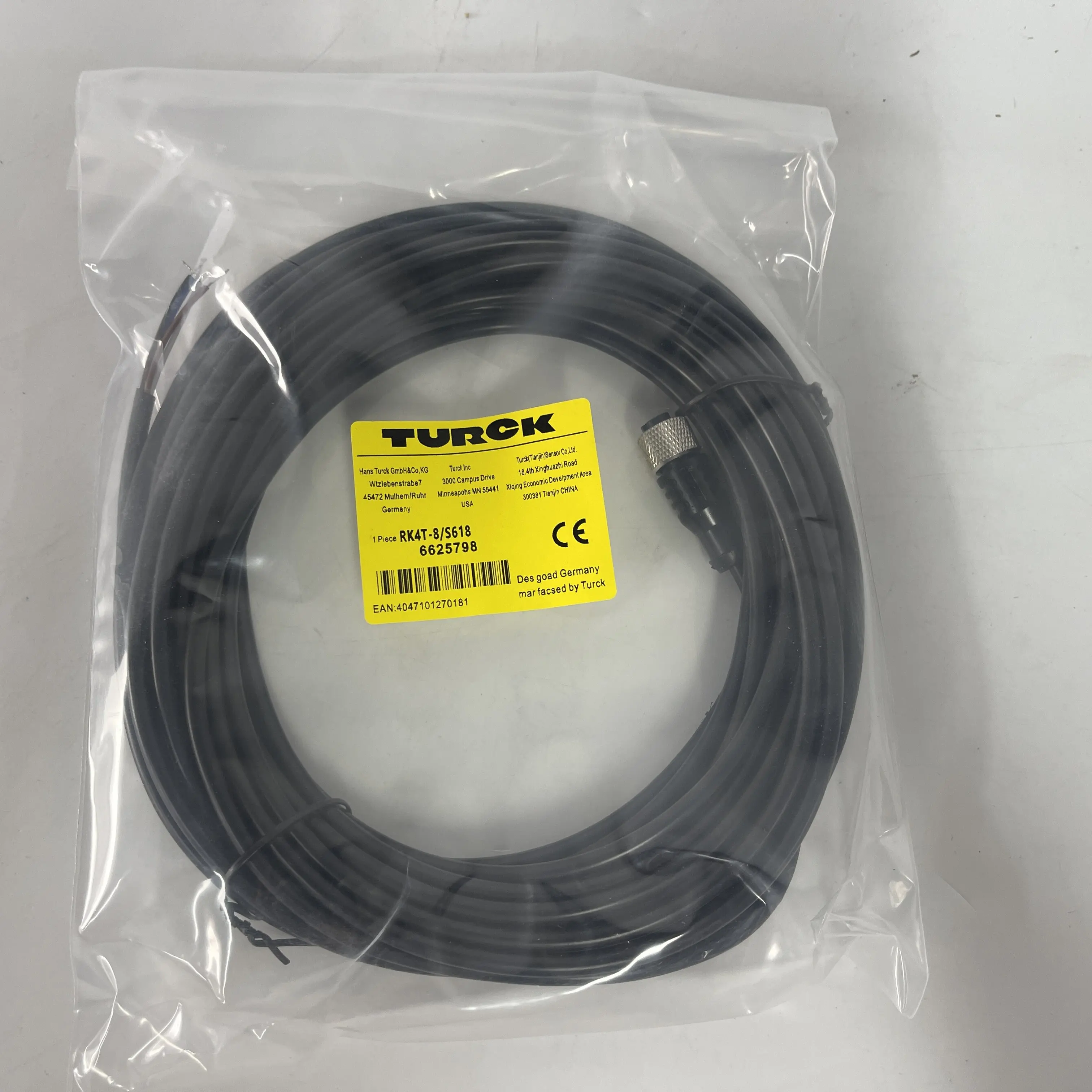 Turck Sensor Connection Cable RK4T-8/S618 Turck Sensor Connection Cable RK4T-8/S618