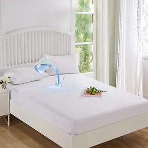 Lyocell Mattress Protector Queen Size-200GSM Waterproof & Breathable Plain Bed Protection Pad Hotel Quality Machine Washable