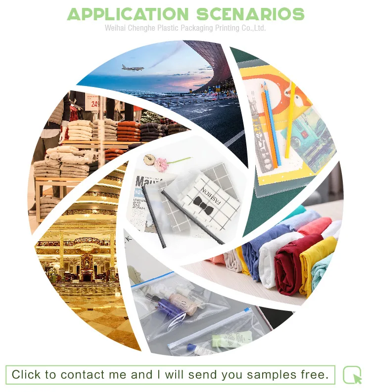 Resealable Transparent Custom Polybag Packaging Clear Plastic Poly Opp