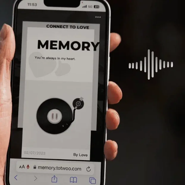 Totwoo Bluetooth Fine Smart Jewelry Set Smart Electronic Gold Heart