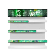 Shelf Edge LED Display Screen Supermarkets Screens Stretch LCD Bar lvds Display Shelf Edge Custom Stripe Screen for Advertising