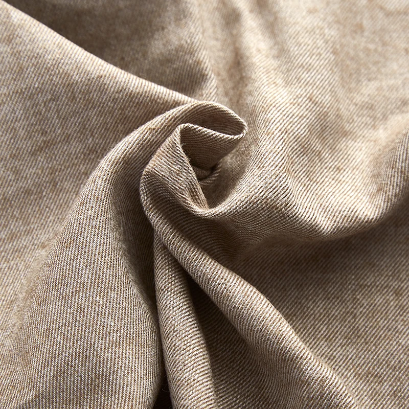 Лидер продаж хлопчатобумажная крашеная ткань из меланжевой пряжи для рубашек