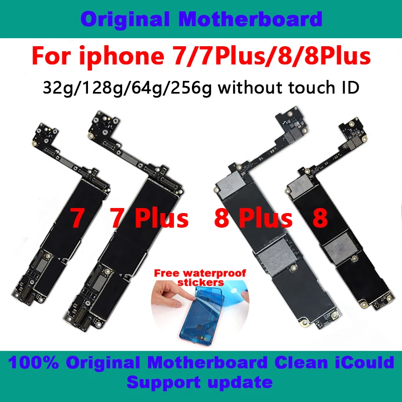 For Iphone 7plus Phone Motherboard for 7 Iphone 32gb 128 Gb 256gb with Touch ID