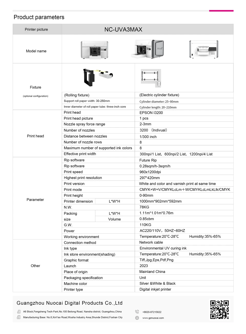 C- Nocai 2024 Year New Launch A3 Small Size Mini Uv Printing Machine ...