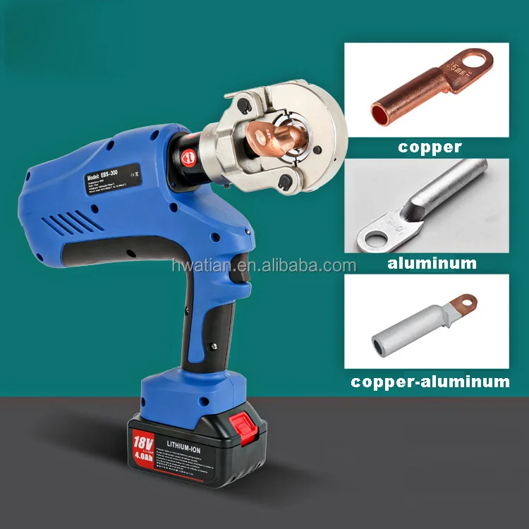 Rechargeable Electric Driven Hydraulic Cable Crimping Pliers Tool with Lithium Battery for Communication Industry