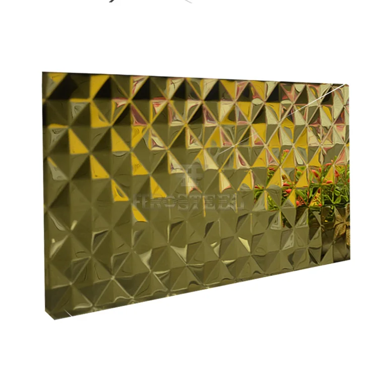 Foshan Factory 304 3D Design Water Ripple Hammer Panel Embossed Stainless Steel Metal Sheets for Wall Panel