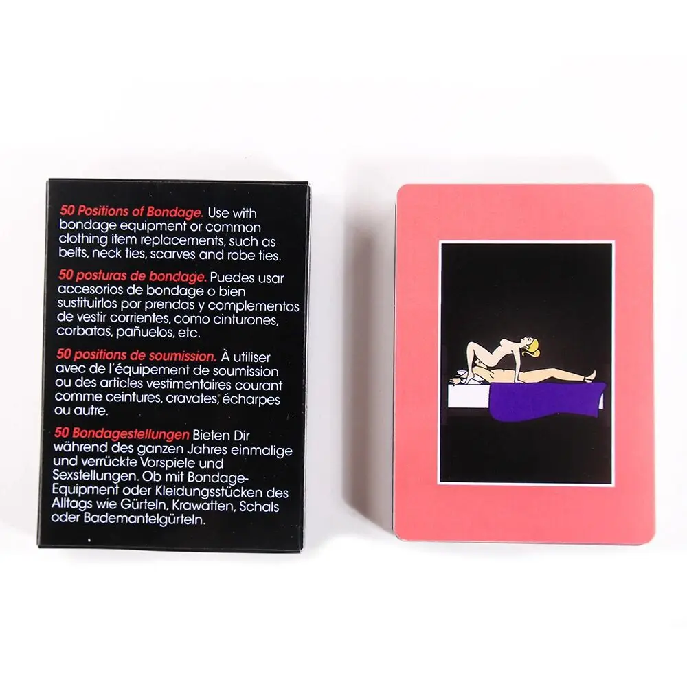 Jeu de Cartes Amusant pour Adultes – Flirt en Chambre, Positions Sexuelles pour Couples