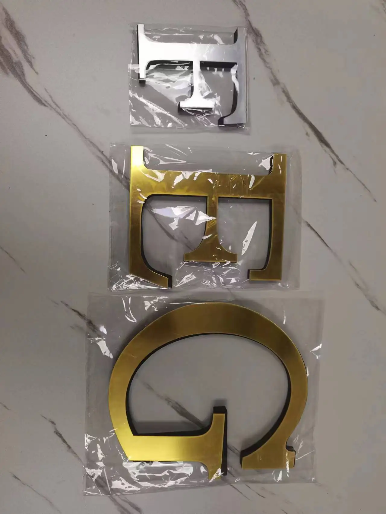 10cm/15cm/20cm 26 English Letters Diy 3d Mirror Acrylic Wall Decals